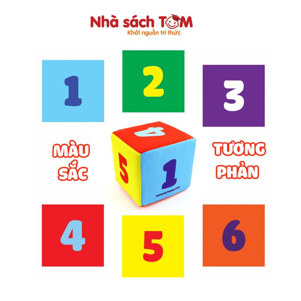 Đồ chơi vải xúc xắc xí ngầu Pipovietnam cho bé 0-6 tuổi