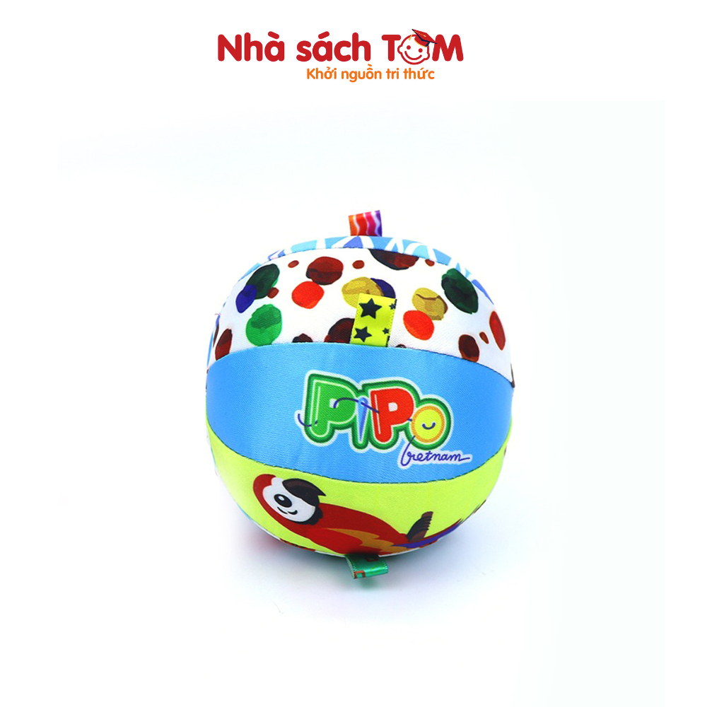 Đồ chơi bóng vải 12 múi lục lạc Pipovietnam kích thích đa giác quan dành cho bé từ 0-6 tuổi