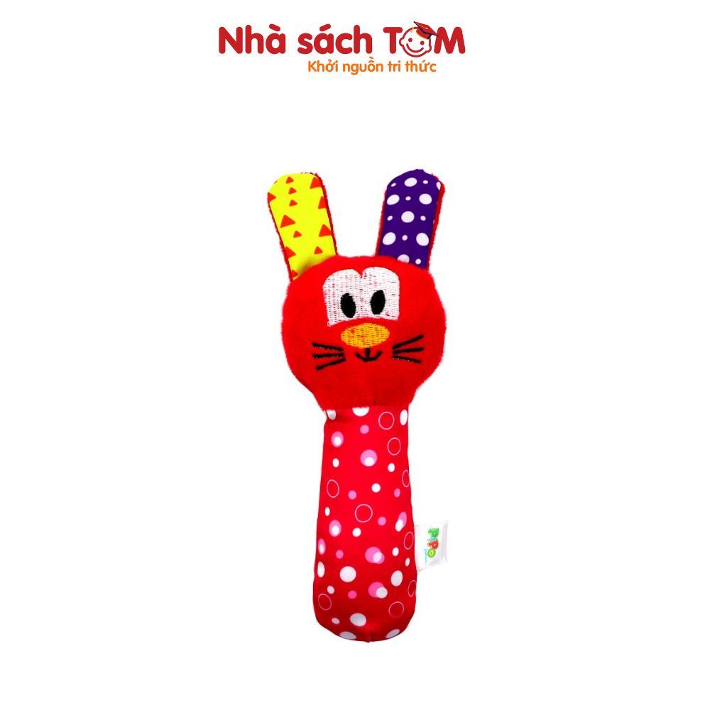 Đồ chơi lục lạc vải cầm tay con vật Pipovietnam kích thích đa giác quan dành cho trẻ từ 0-3 tuổi