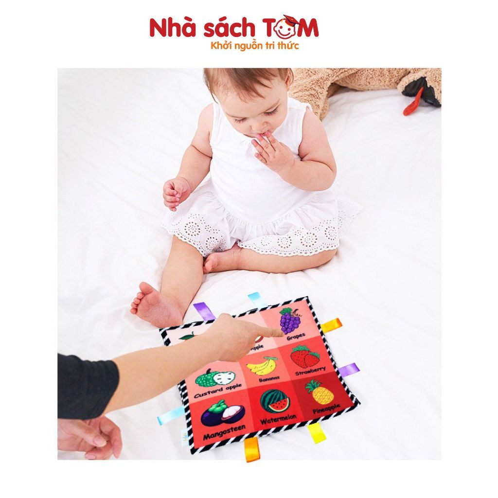 Đồ chơi vải tummy time Lalala Baby kích thích đa giác quan cho trẻ từ 0 tháng tuổi