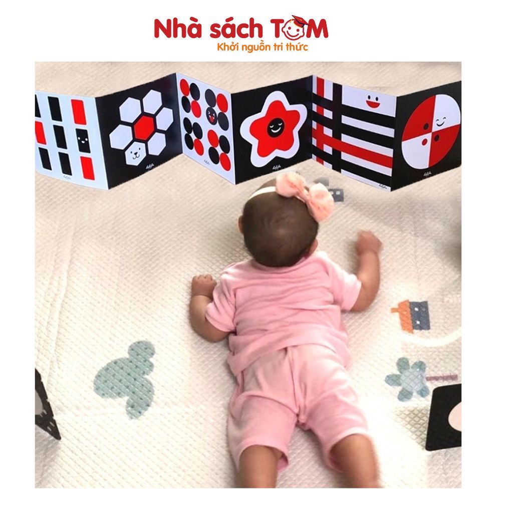 Đồ chơi thẻ gấp zic zac kích thích thị giác Lalala baby cho bé 0-12 tháng ,đồ chơi thông minh cho bé