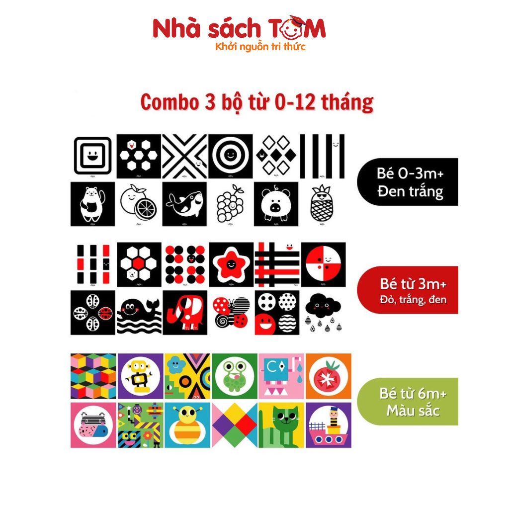 Đồ chơi thẻ gấp zic zac kích thích thị giác Lalala baby cho bé 0-12 tháng ,đồ chơi thông minh cho bé