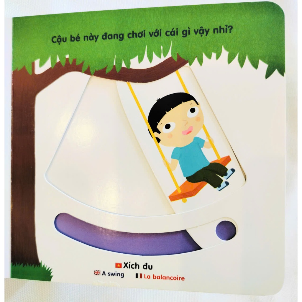 Sách chuyển động thông minh đa ngữ Việt-Anh-Pháp