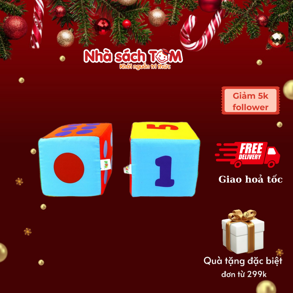 Đồ chơi vải xúc xắc xí ngầu Pipovietnam cho bé 0-6 tuổi