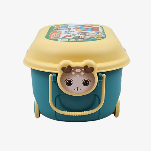 Bộ đồ chơi xếp hình,Nhà sách Tom, đồ chơi lắp ráp an toàn cho bé từ 3 tuổi bằng nhựa nguyên sinh