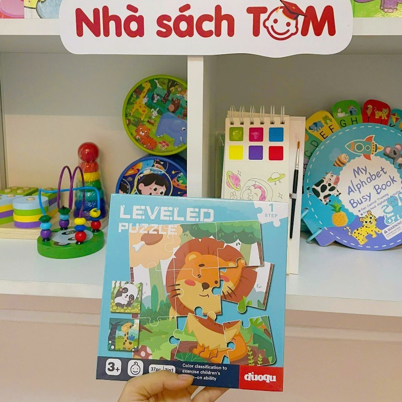 Bộ Đồ Chơi Tranh Ghép Hình Montessori Nam Châm 3 Trong 1 nhiều cấp độ, Buludy, cho bé từ 3 tuổi
