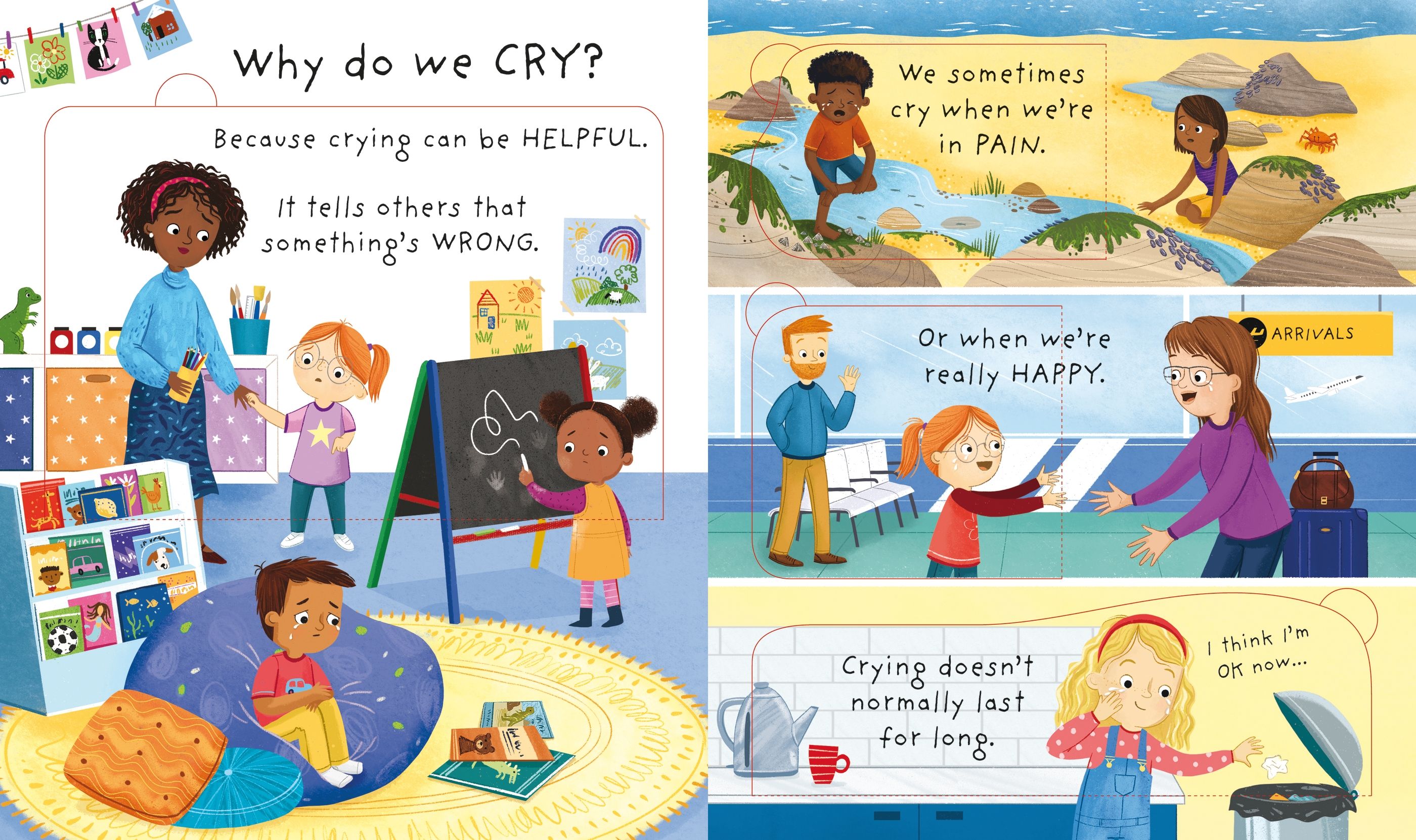 Usborne - Very First Questions and Answers Why do I (sometimes) feel sad? (Giúp trẻ hiểu và quản lý cảm xúc)