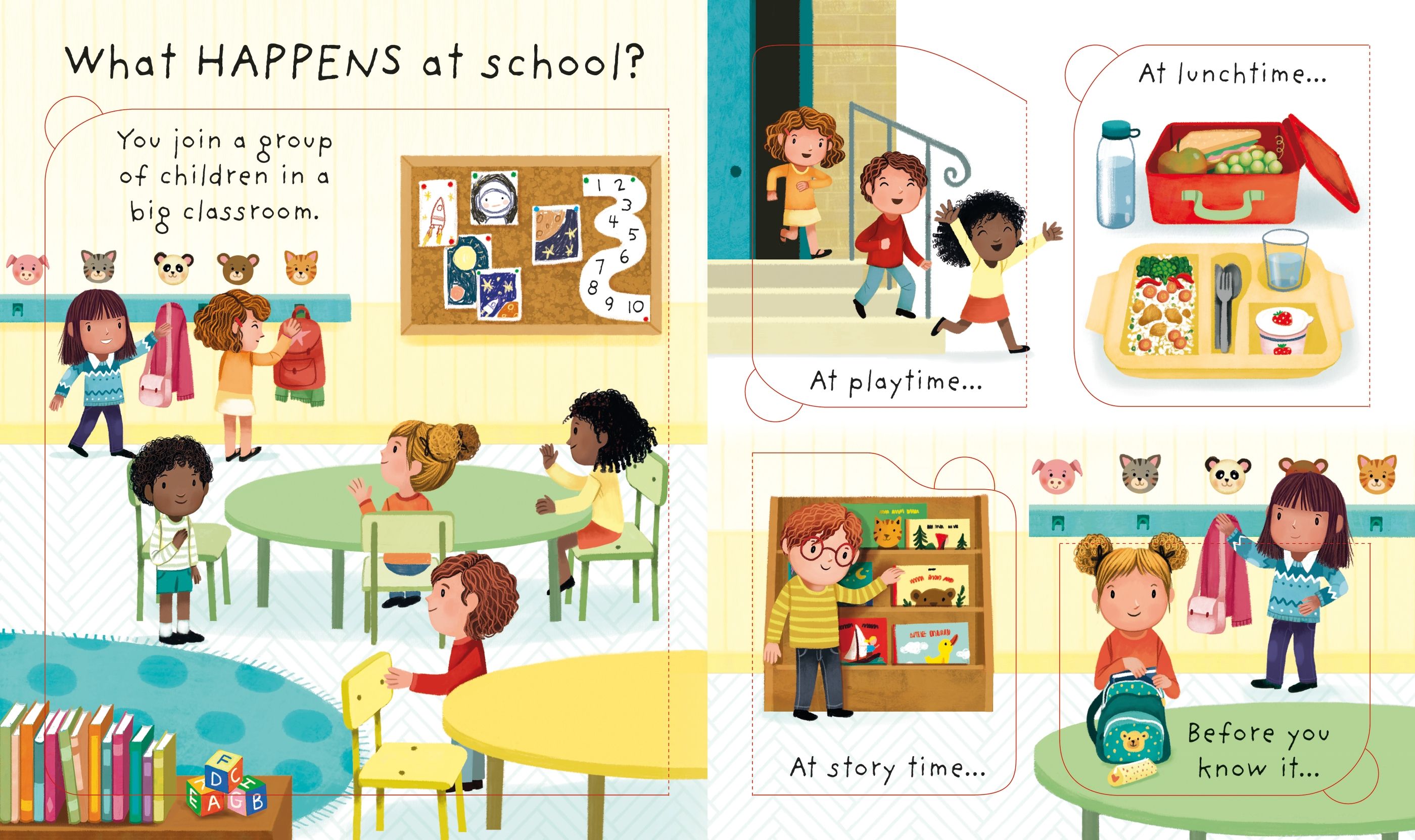 Usborne - Very First Questions and Answers Why do I have to go to school? (Giúp bé hiểu ý nghĩa của việc đến trường)