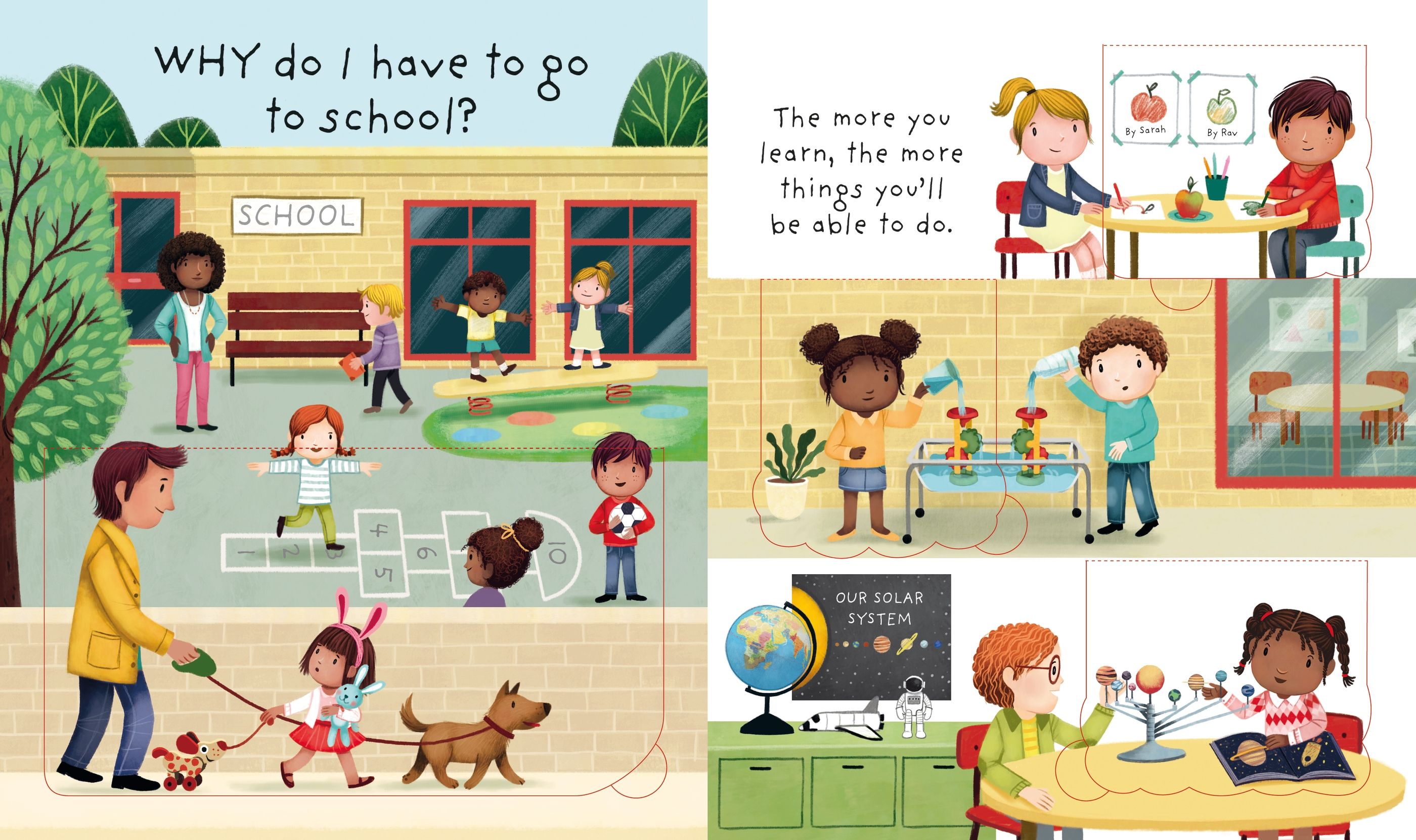 Usborne - Very First Questions and Answers Why do I have to go to school? (Giúp bé hiểu ý nghĩa của việc đến trường)