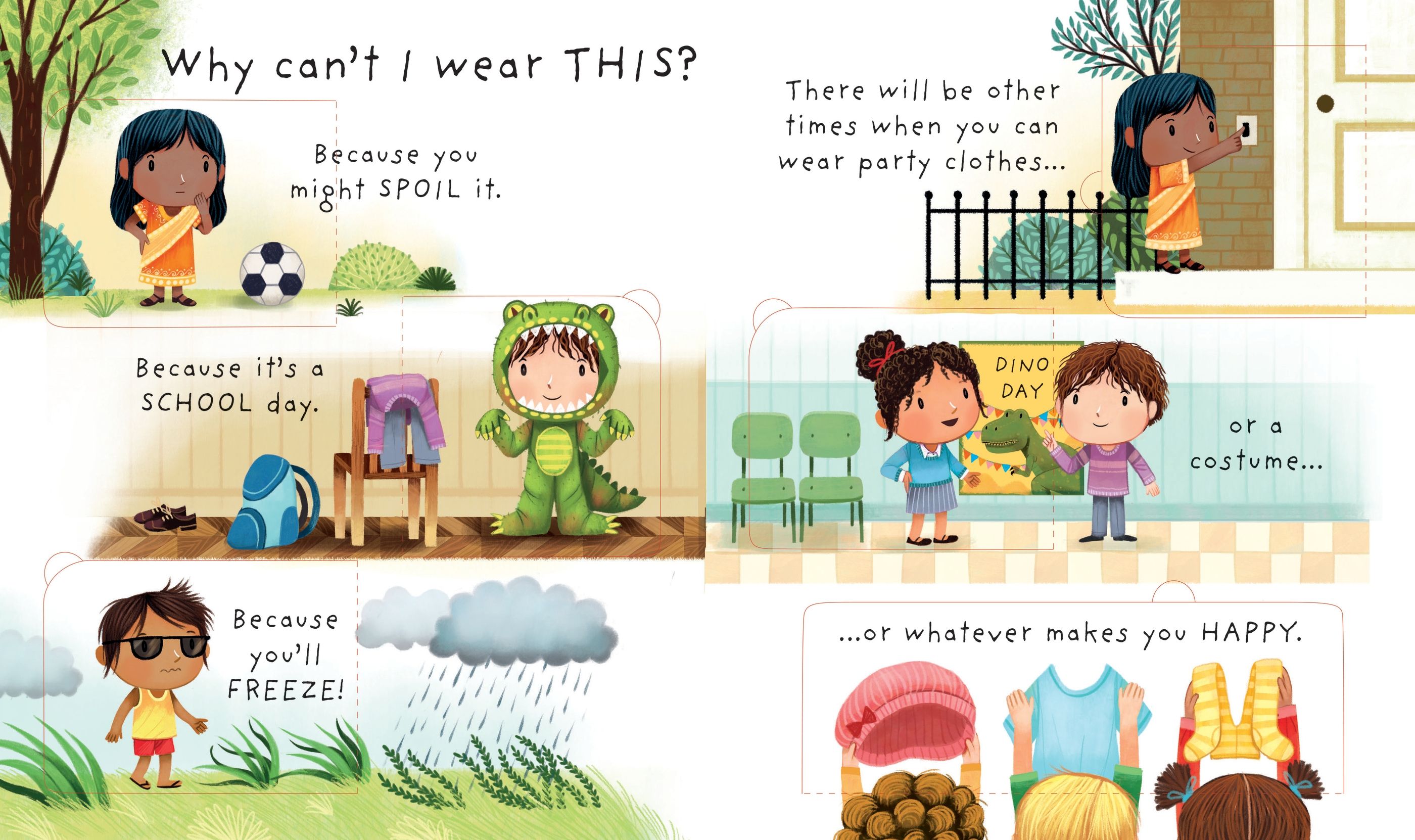 Usborne - Very First Questions and Answers Why should I get dressed? (Giúp trẻ hiểu tầm quan trọng của việc mặc quần áo)