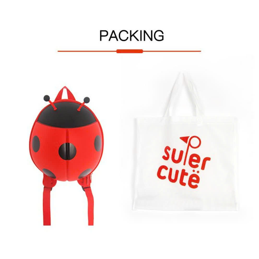 Balo mẫu giáo hình bọ Ladybug 3D, Supercute, balo mầm non thiết kế ngộ ...