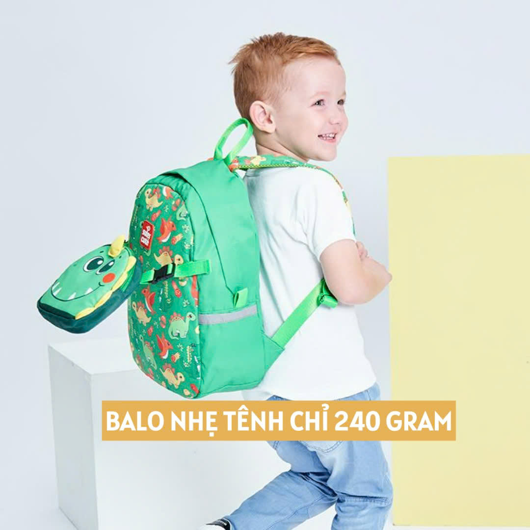 Balo mẫu giáo Supercute 2 trong 1 kết hợp túi đeo chéo ngộ nghĩnh cho bé, balo mầm non siêu nhẹ, chống nước, kiểu dáng đáng yêu  SF125