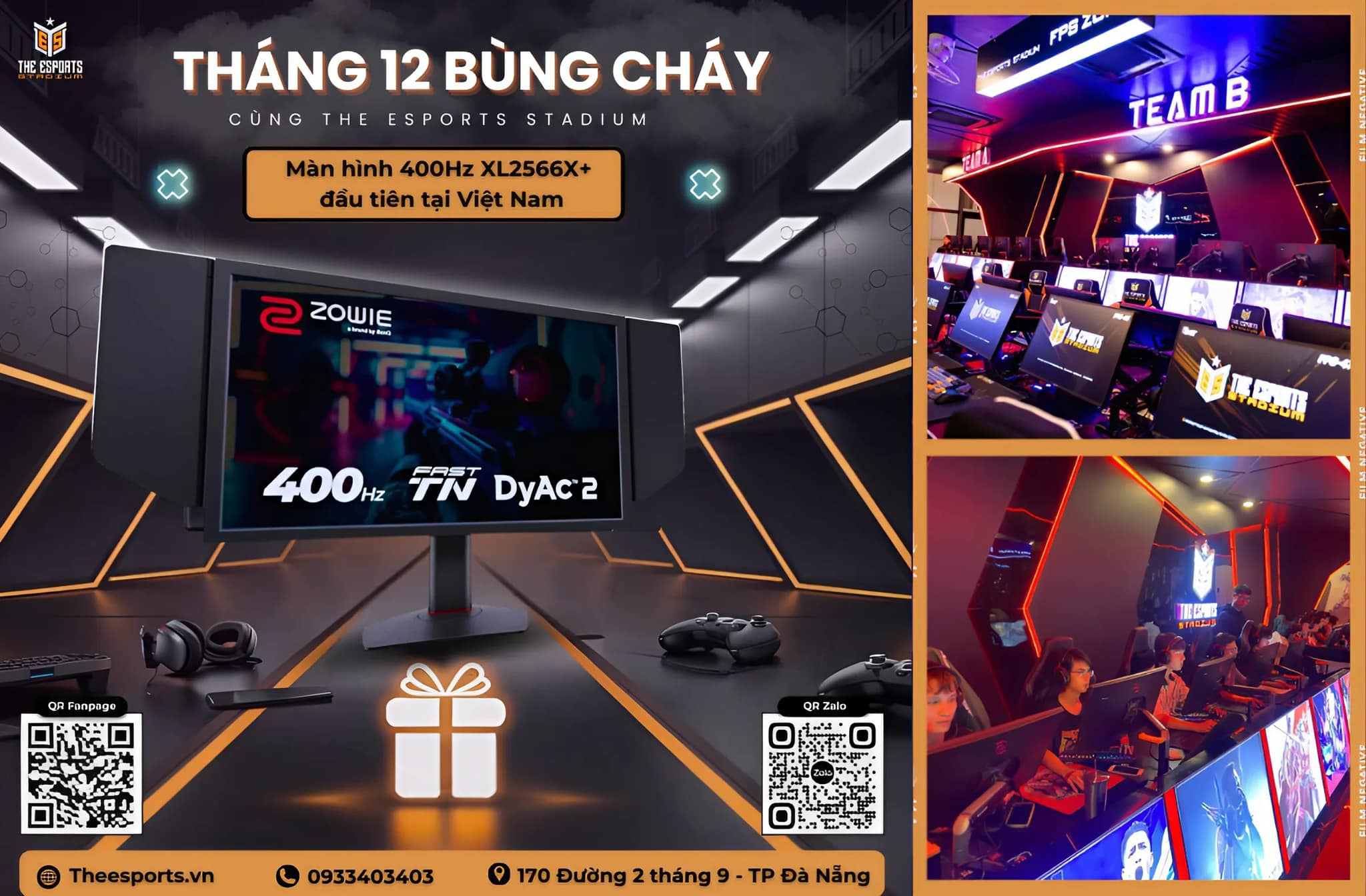 Trải Nghiệm Màn Hình 400Hz XL2566X+ Đầu Tiên Tại Việt Nam Chỉ Có Ở The Esports Stadium!
