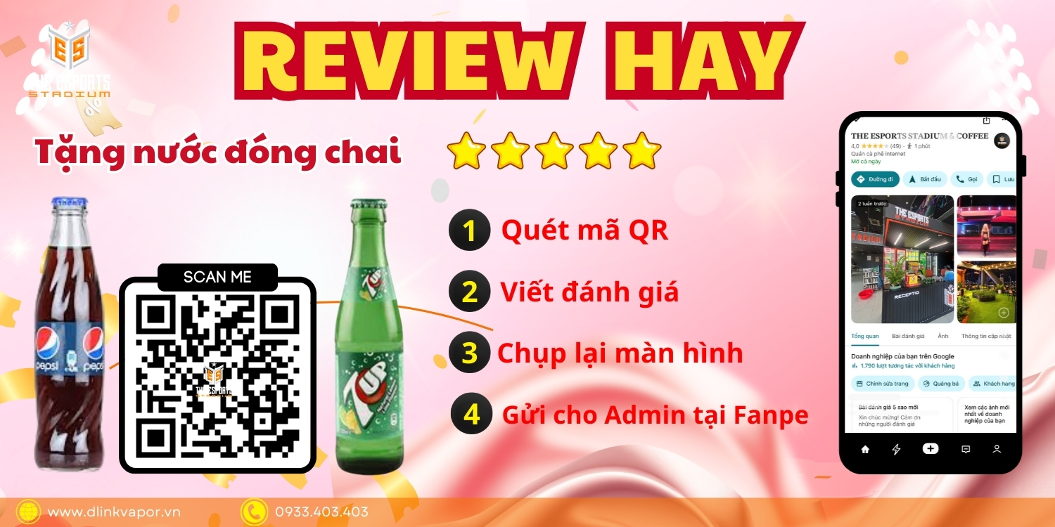 Đánh Giá The Esports Stadium: Nhận Nước Miễn Phí Khi Tham Gia!