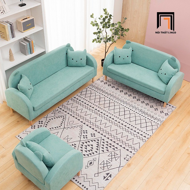 bộ ghế sofa xanh ngọc