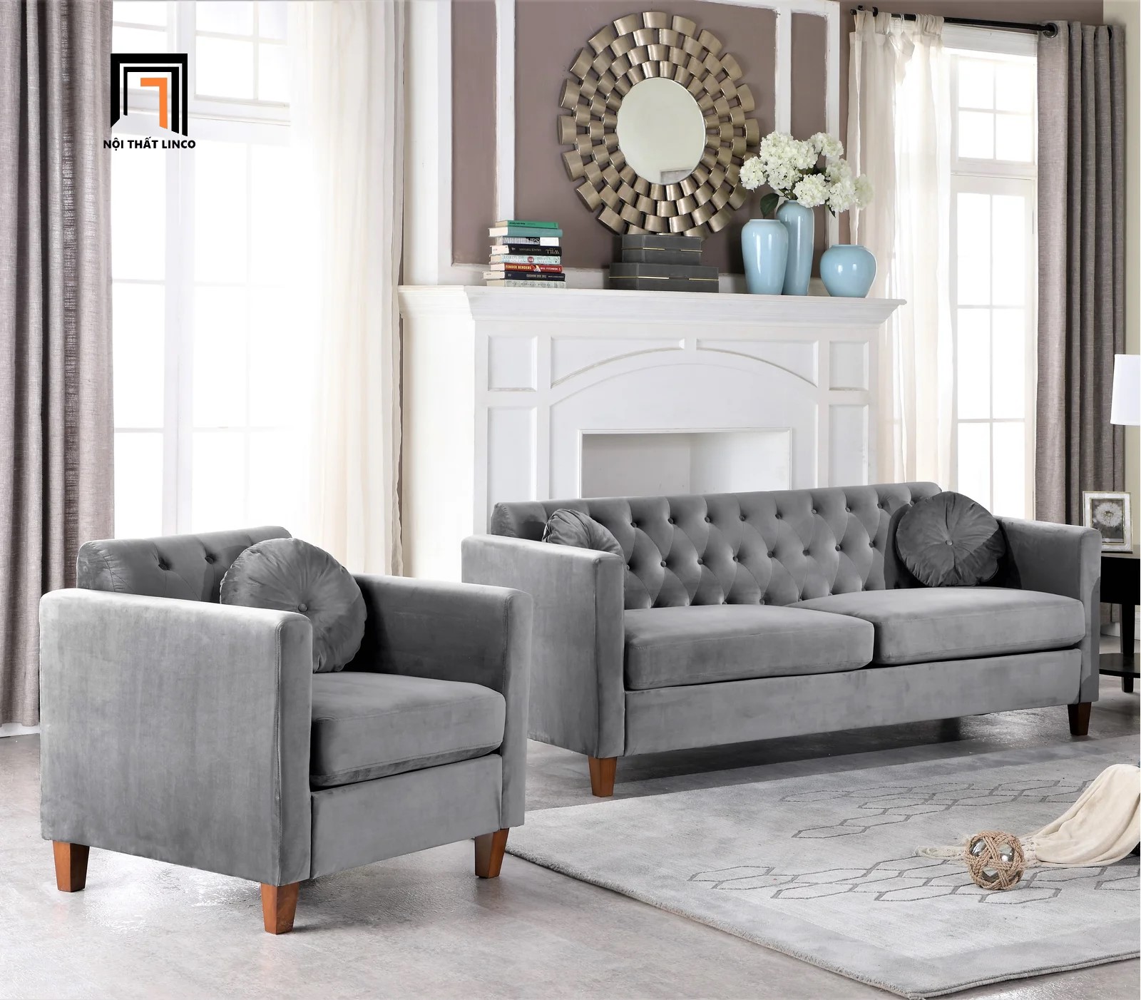 set 2 ghế sofa