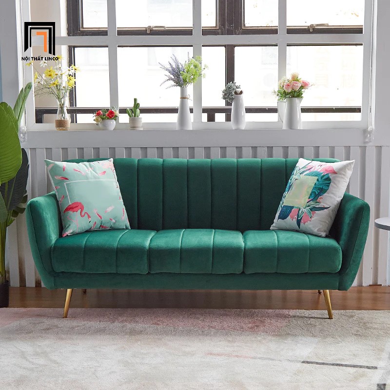 sofa băng xanh lá