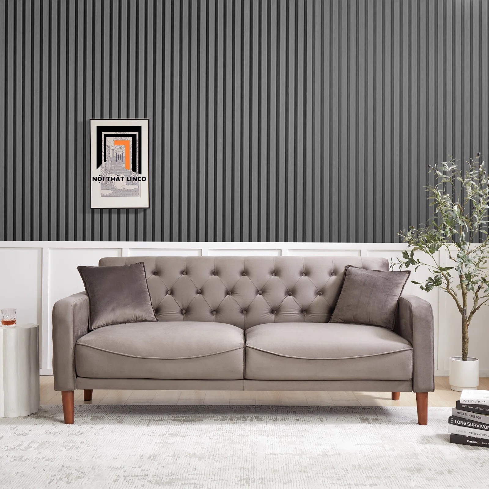 sofa băng giật nút