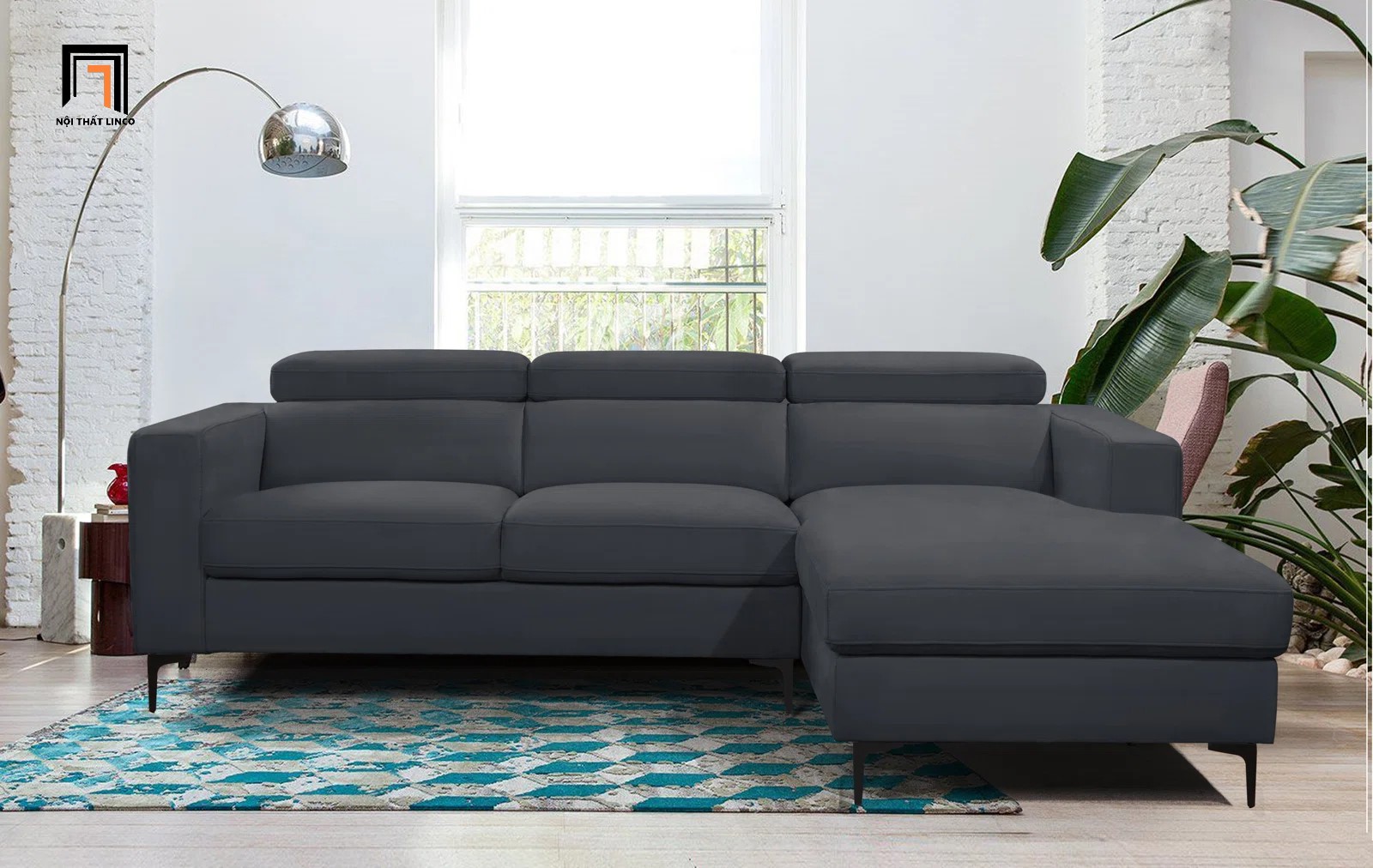 ghế sofa xám đậm