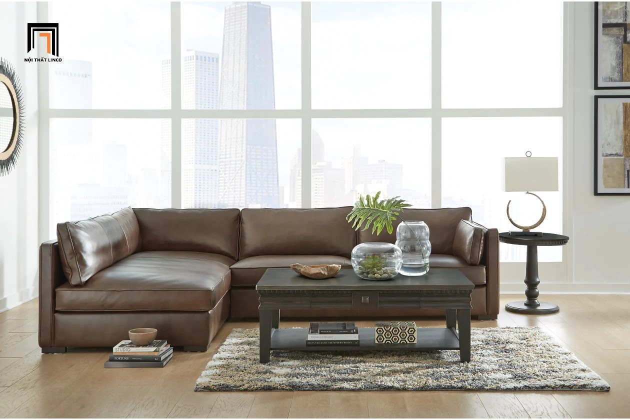 bộ ghế sofa da