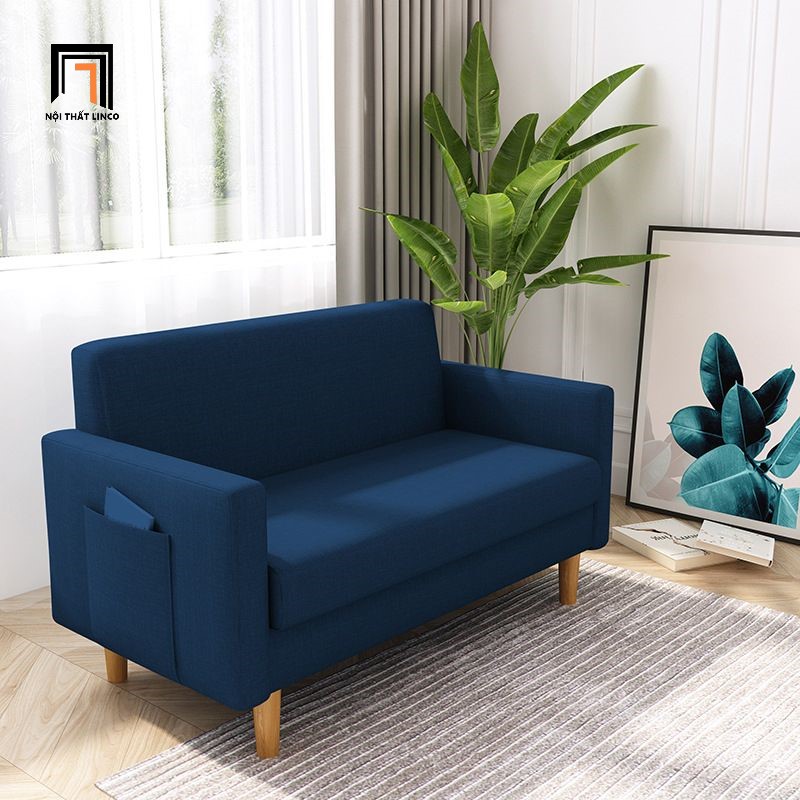 sofa băng xanh đậm