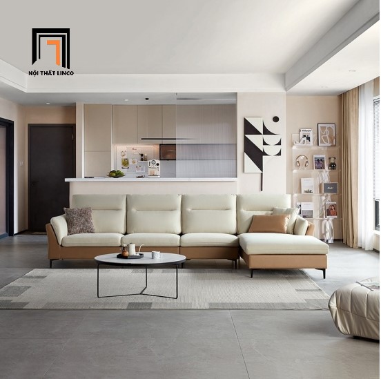 sofa góc da công nghiệp