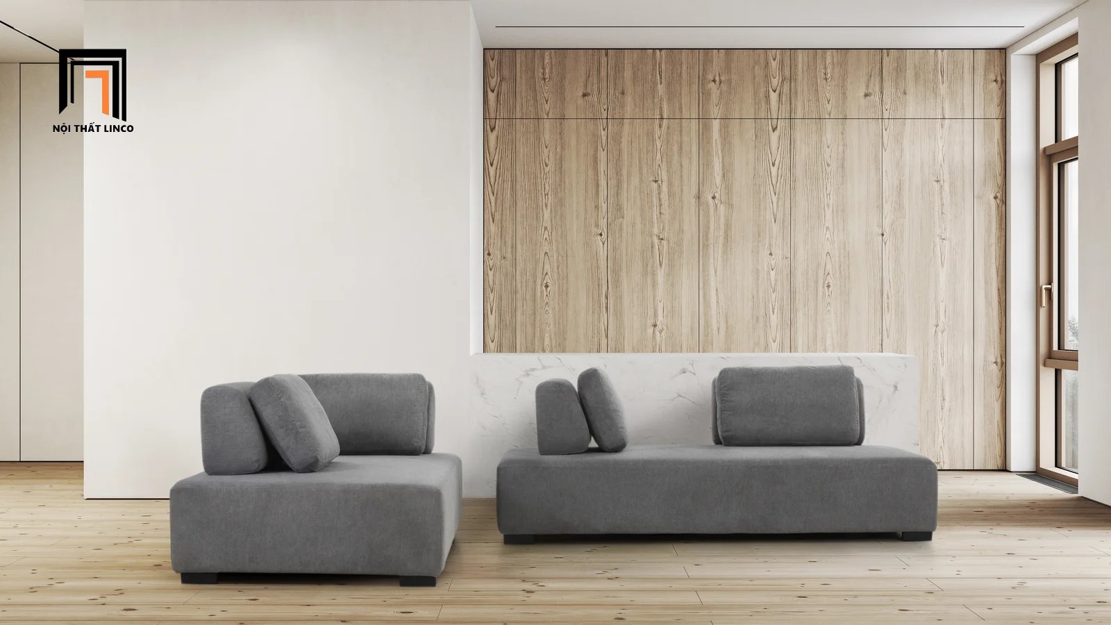 sofa màu xám