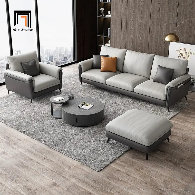bộ ghế sofa da