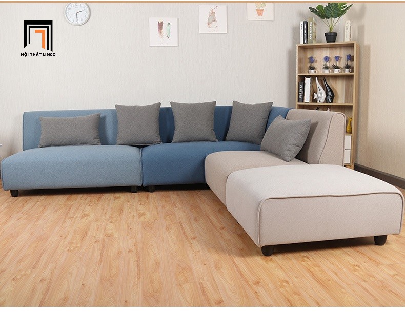 sofa góc màu be