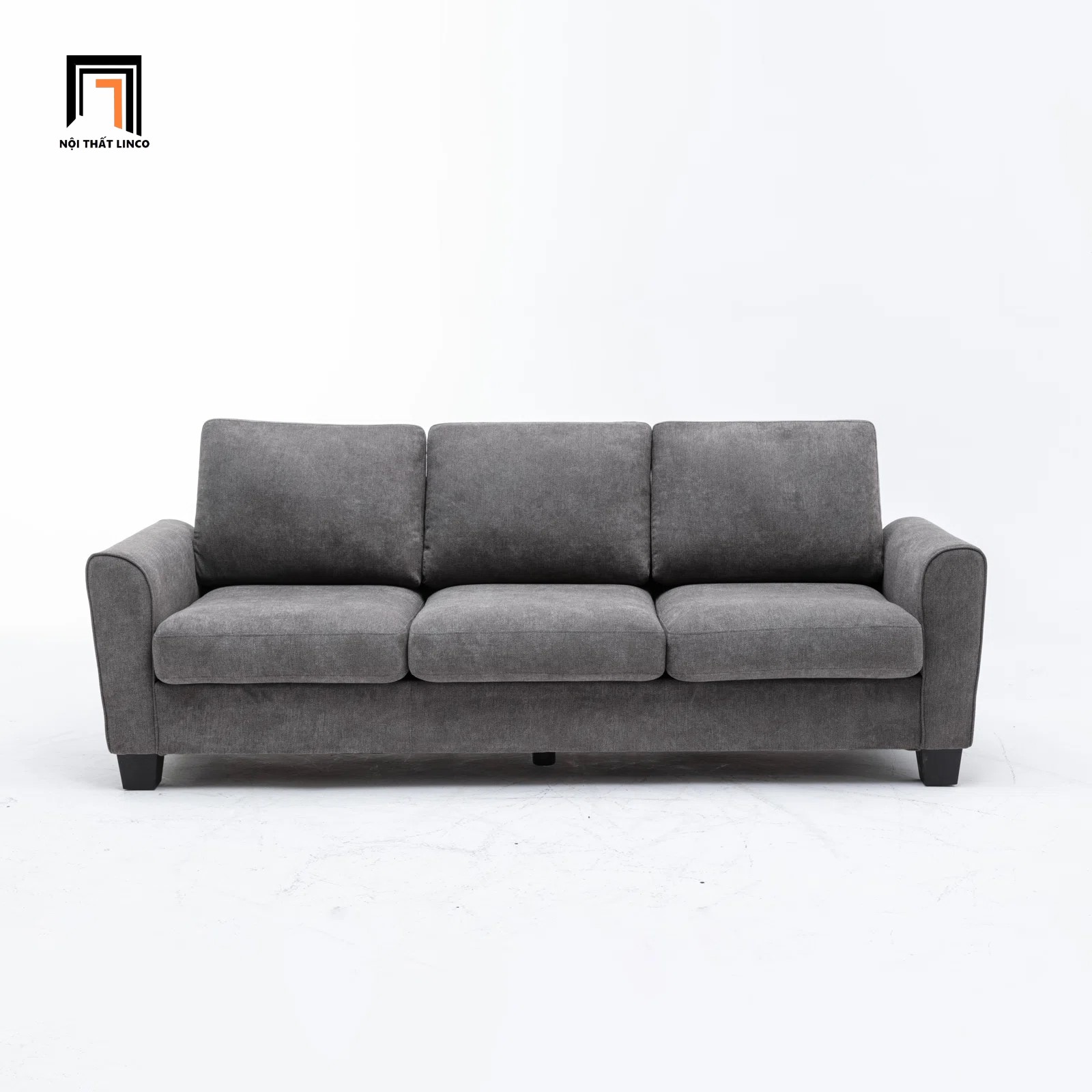 sofa băng xám đậm 2m