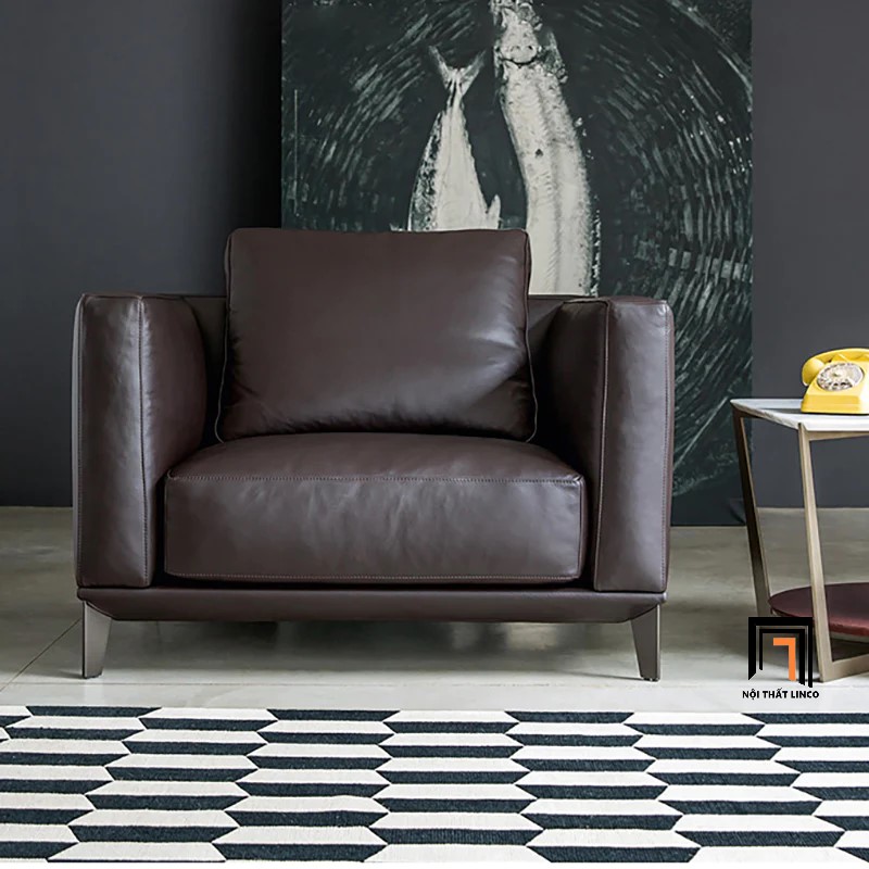 sofa đơn da công nghiệp
