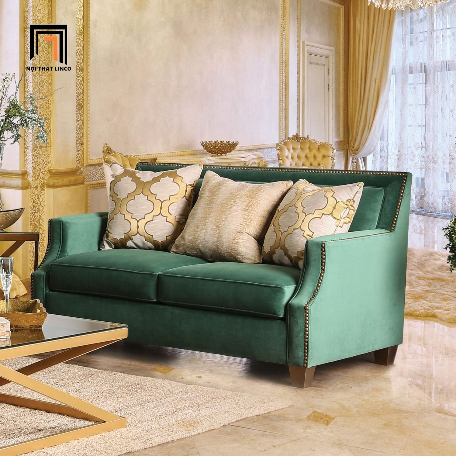 ghế sofa vải nhung