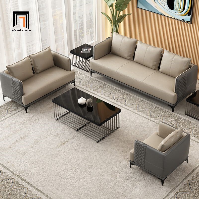 bộ ghế sofa da