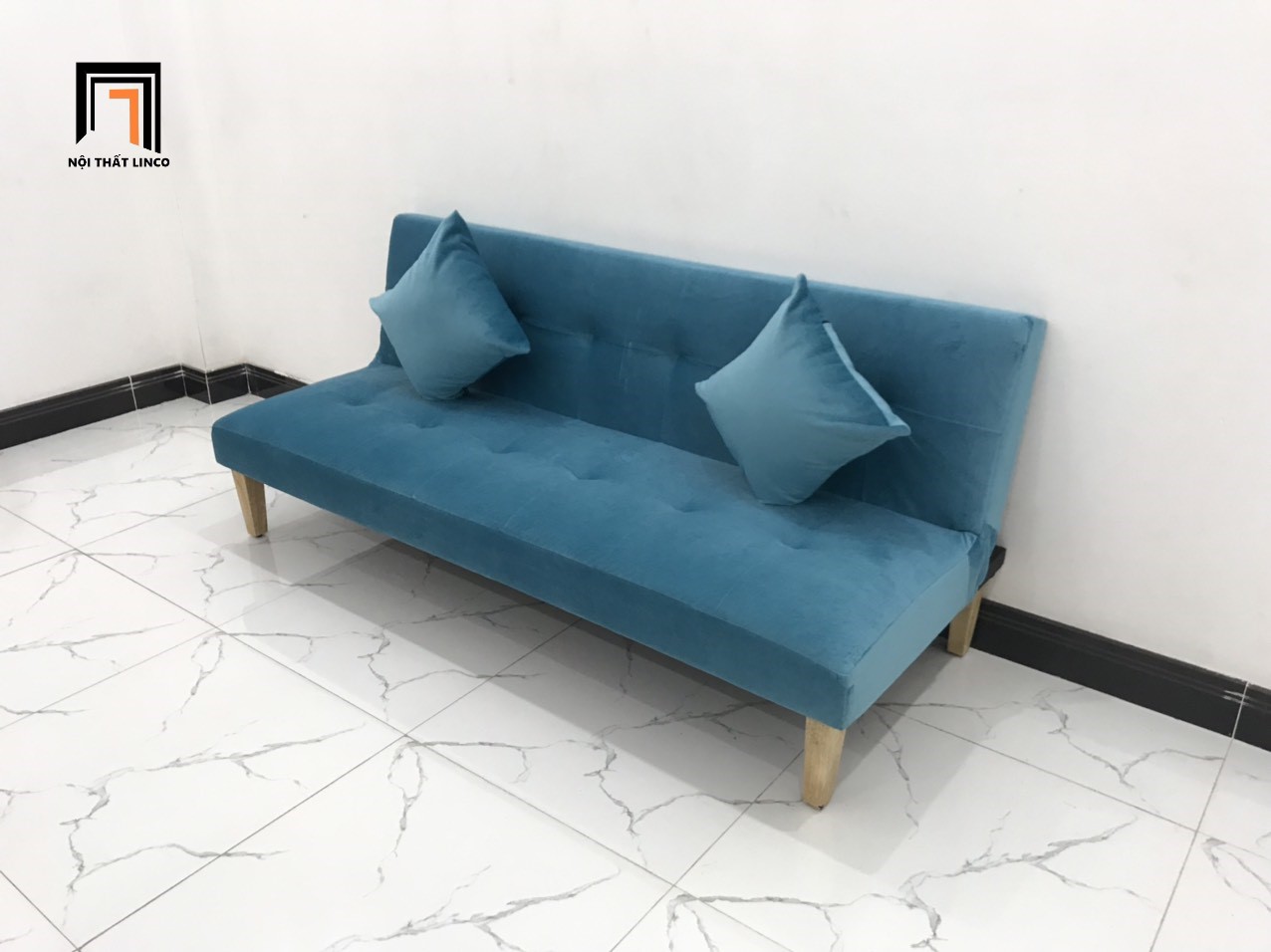 sofa xanh dương