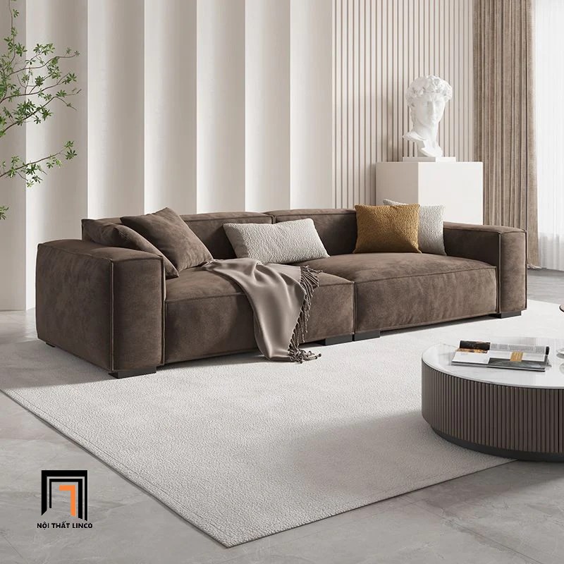 sofa văng nâu đậm