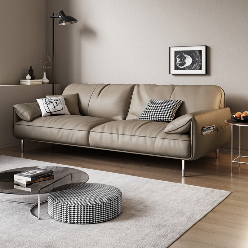 sofa băng da công nghiệp