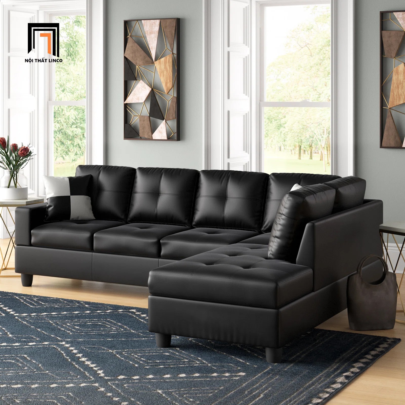 bộ ghế sofa da công nghiệp
