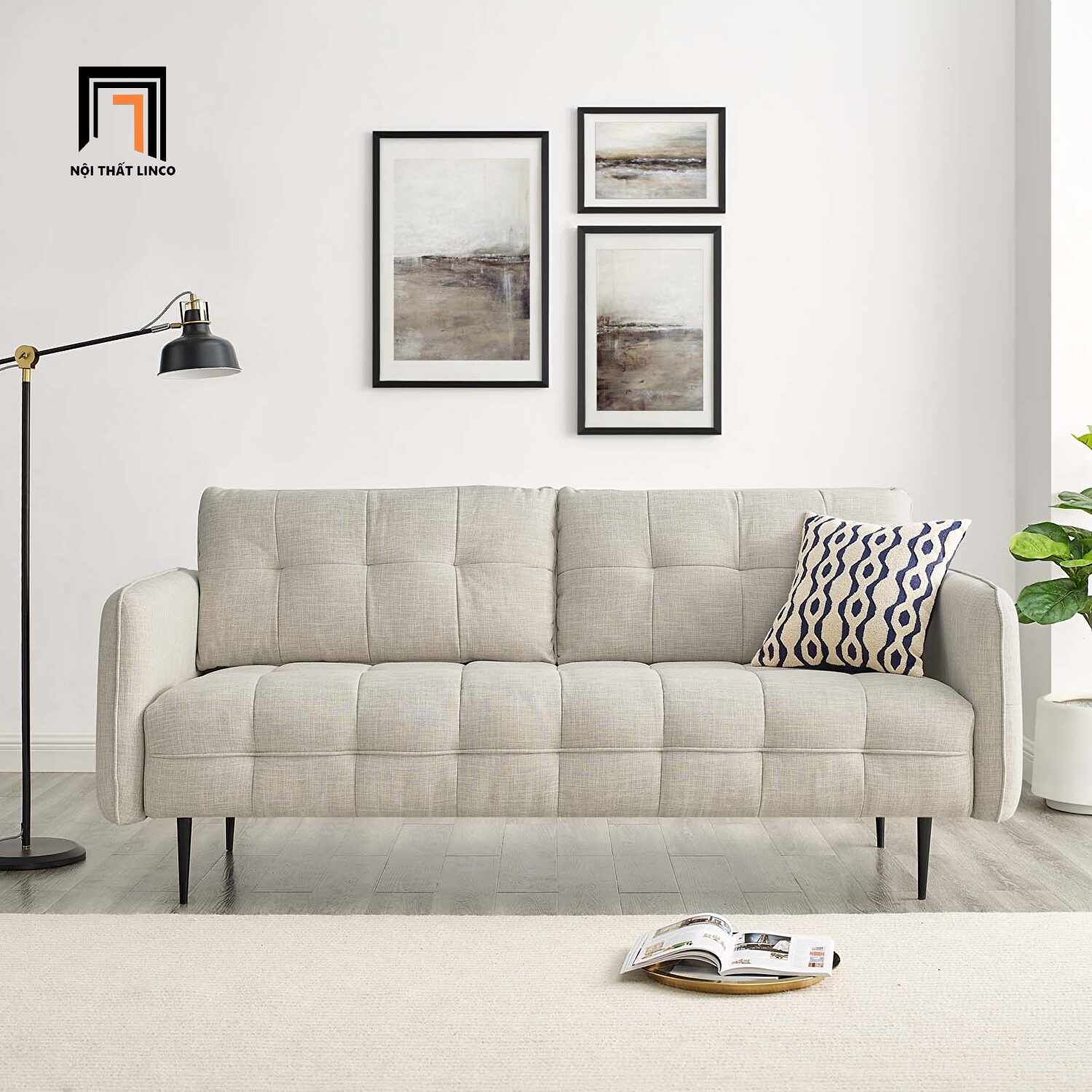ghế sofa màu kem