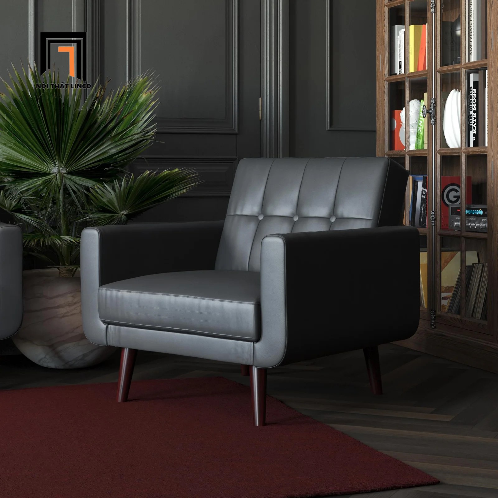 sofa đơn da công nghiệp