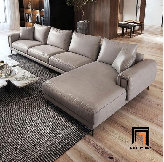 bộ ghế sofa góc da