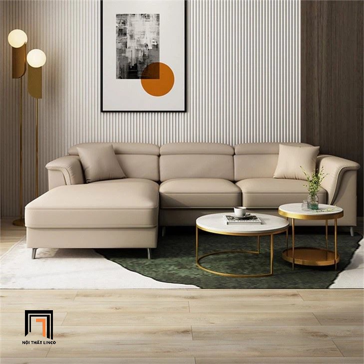 sofa góc da công nghiệp
