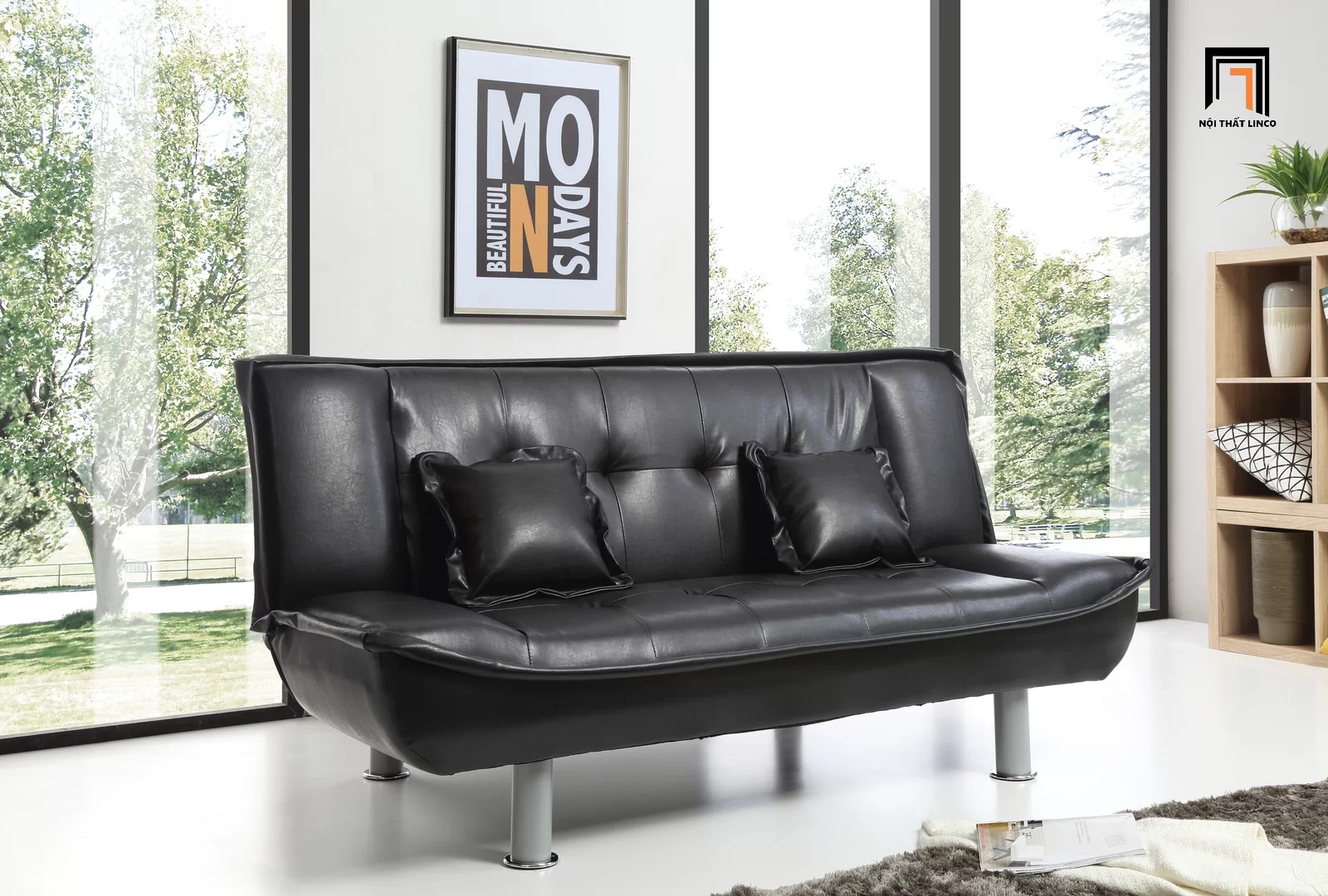 sofa giường da công nghiệp