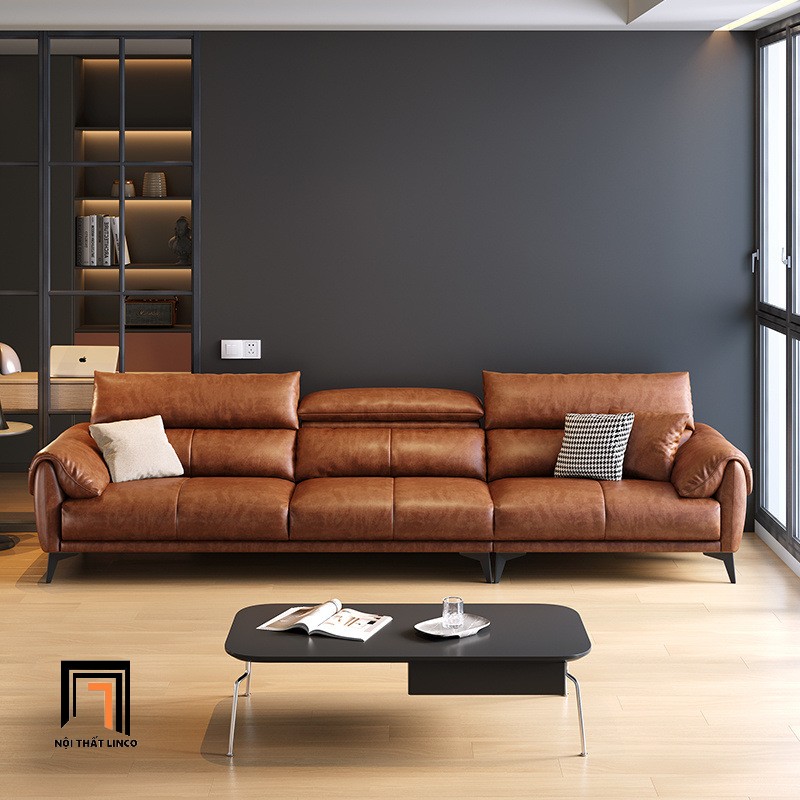 sofa băng bọc da