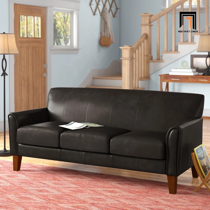 sofa băng da công nghiệp