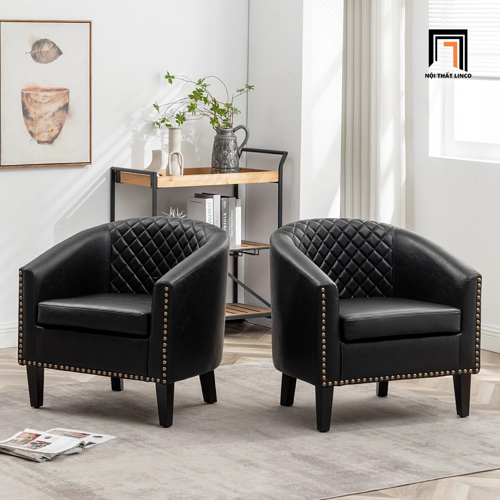 sofa đơn da công nghiệp