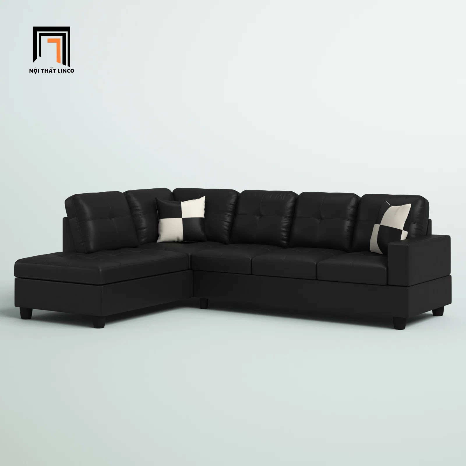 sofa góc da công nghiệp