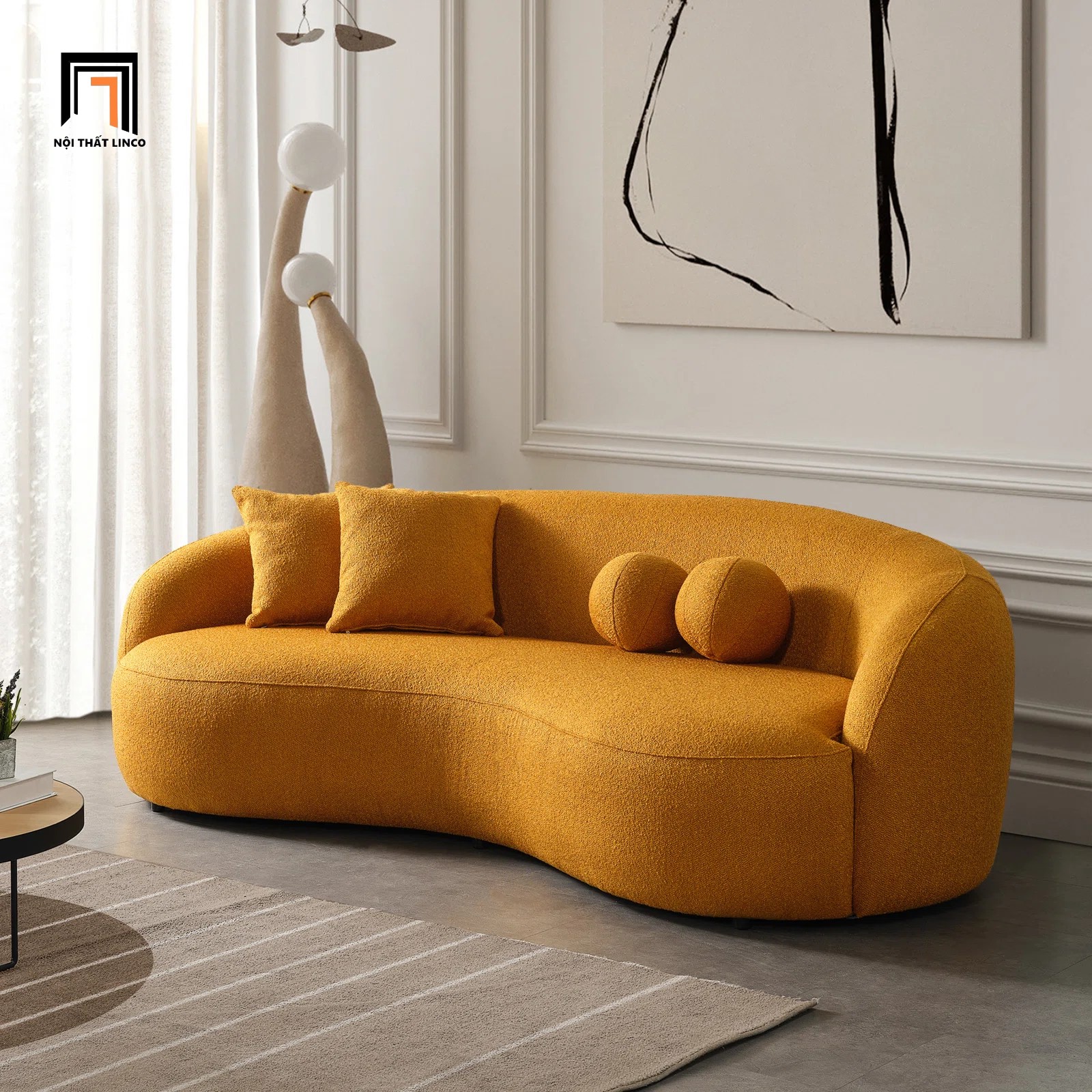 ghế sofa cong 2m1