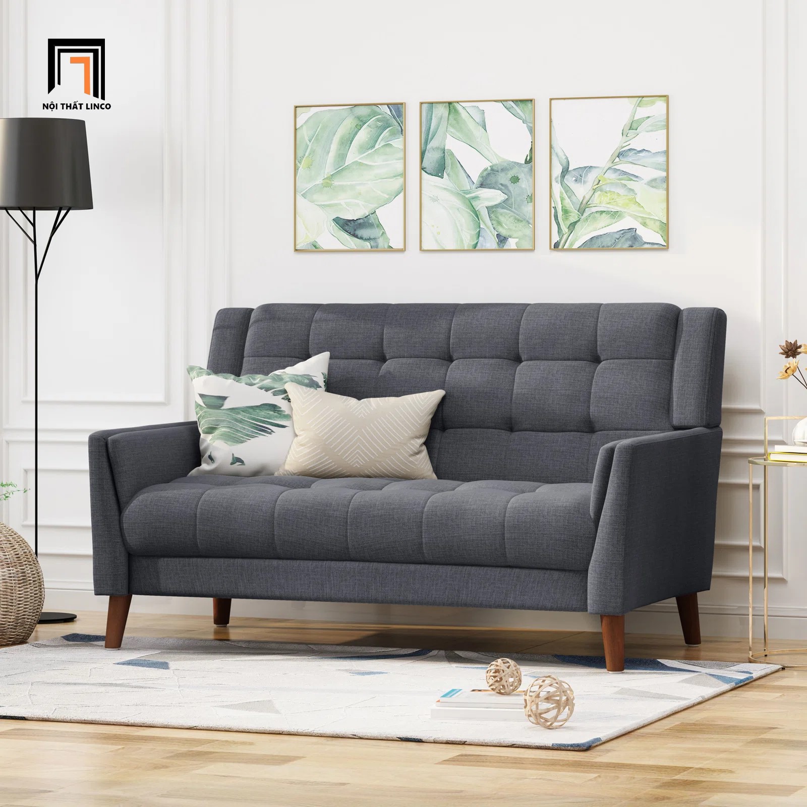 ghế sofa xám đen