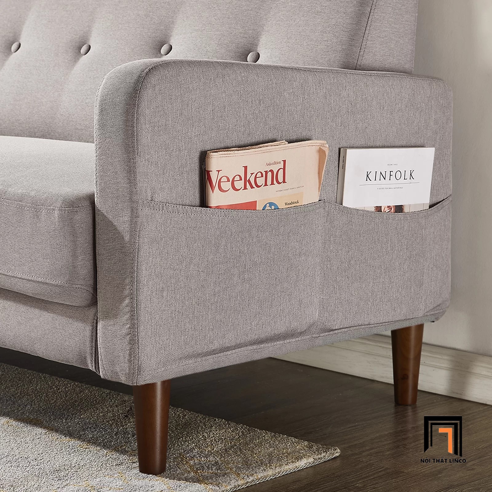 ghế sofa túi đựng báo