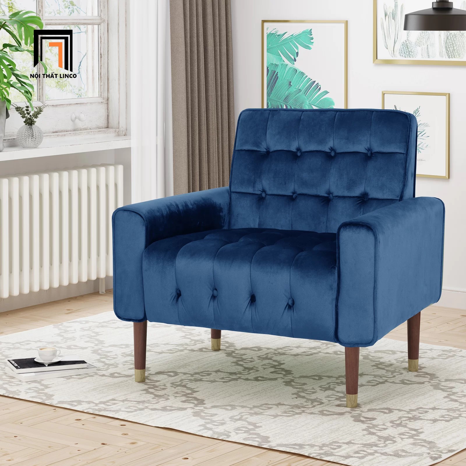 ghế sofa vải nhung